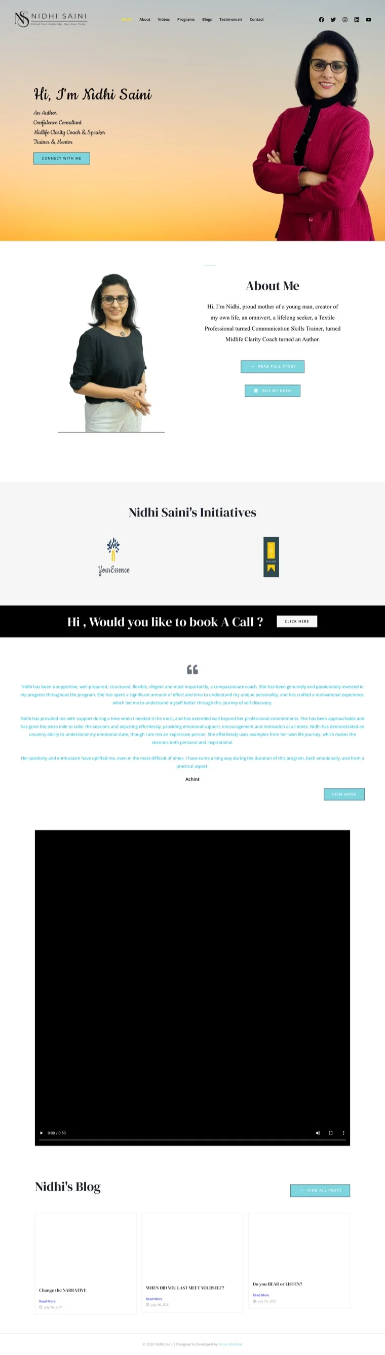 Full-length capture of the previous homepage, top to bottom.